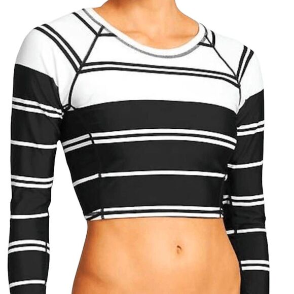 NWT ATHLETA Crop Top Rashguard UPF 50+ Top Size XL - Picture 1 of 3